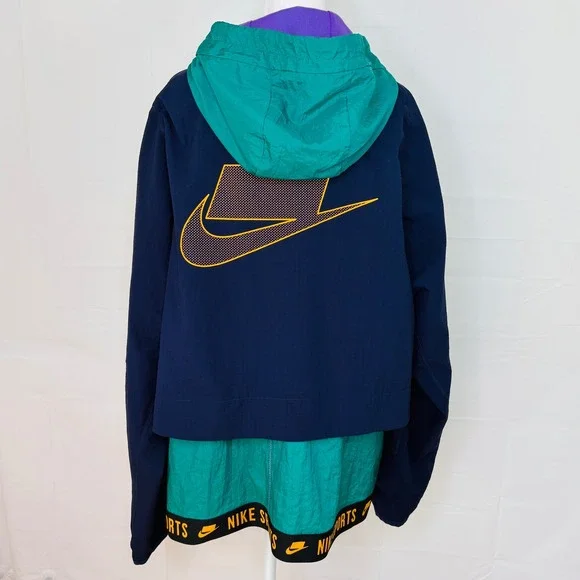 Nike Flex Dri Fit Windbreaker Jacket XL Hooded Track Training